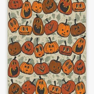 Jack O Lantern Orange Cl230985Mdr Rug Carpet Area Rug For Living Room Bedroom Rug Home Decor