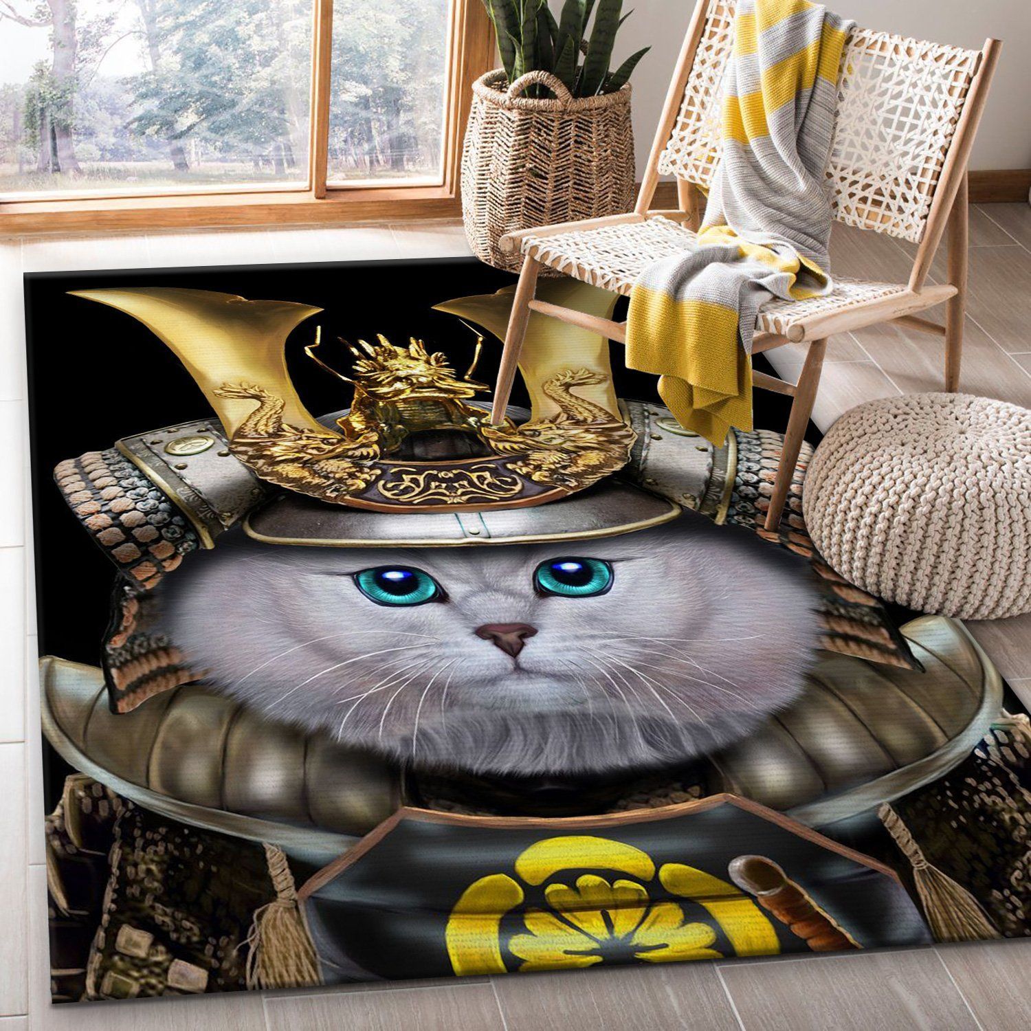 Japan Samurai Warrior Cat Area Rug Kitchen Rug Home Decor Area Rug For Living Room Bedroom Rug Home Decor Japan Samurai Warrior Cat Area Rug Kitchen Rug Home Decor Area Rug For Living Room Bedroom Rug Home Decor
