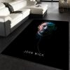 John Wick Area Rug Art Painting Movie Rugs Family Gift Decor Area Rug For Living Room Bedroom Rug Home Decor