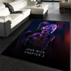 John Wick Chapter 2 Rug Art Painting Movie Rugs Floor Decor Home Decor Area Rug For Living Room Bedroom Rug Home Decor