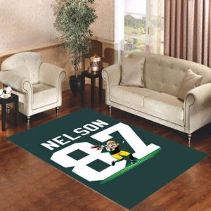 Jordy Nelson Green Bkg Living Room Carpet Rugs Area Rug For Living Room Bedroom Rug Home Decor