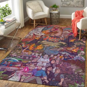 Jurassic Park Area Rug Carpet Movie Home Decor Area Rug For Living Room Bedroom Rug Home Decor