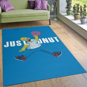 Just Donut Simpson Jordan Area Rug For Christmas Bedroom Rug Us Gift Decor Area Rug For Living Room Bedroom Rug Home Decor