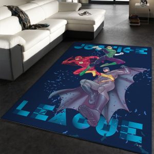 Justice League Justice League Area Rug Living Room Rug Family Gift Us Decor