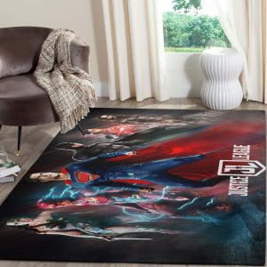 Justice League Superheros Movies Area Rugs Living Room Carpet Christmas Gift Floor Decor The Us Decor