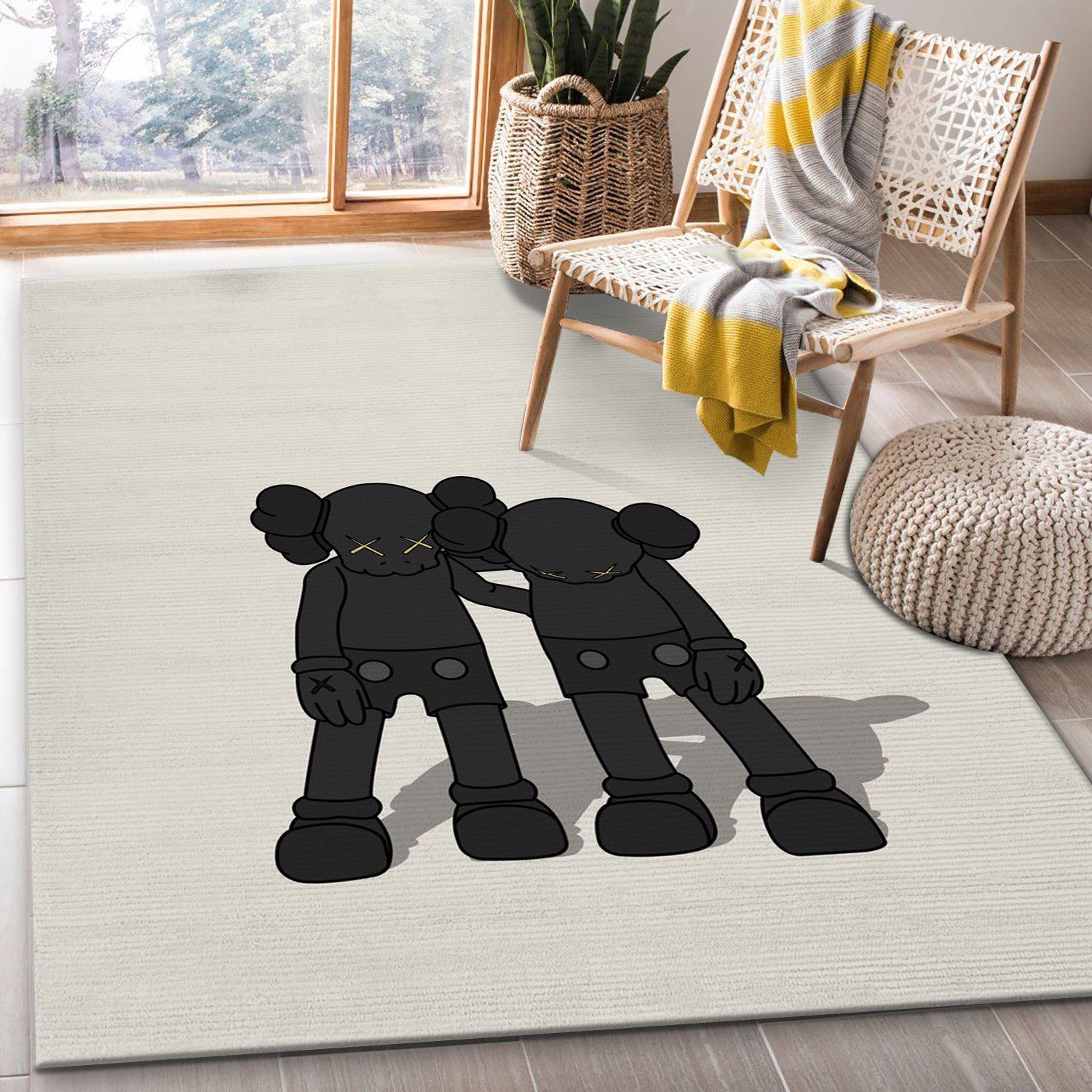 Kaws Along The Way Black Area Rug Bedroom Rug Christmas Gift Decor Area Rug For Living Room Bedroom Rug Home Decor Kaws Along The Way Black Area Rug Bedroom Rug Christmas Gift Decor Area Rug For Living Room Bedroom Rug Home Decor