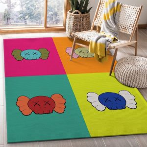 Kaws Area Rugs Living Room Rug Christmas Gift Decor Area Rug For Living Room Bedroom Rug Home Decor