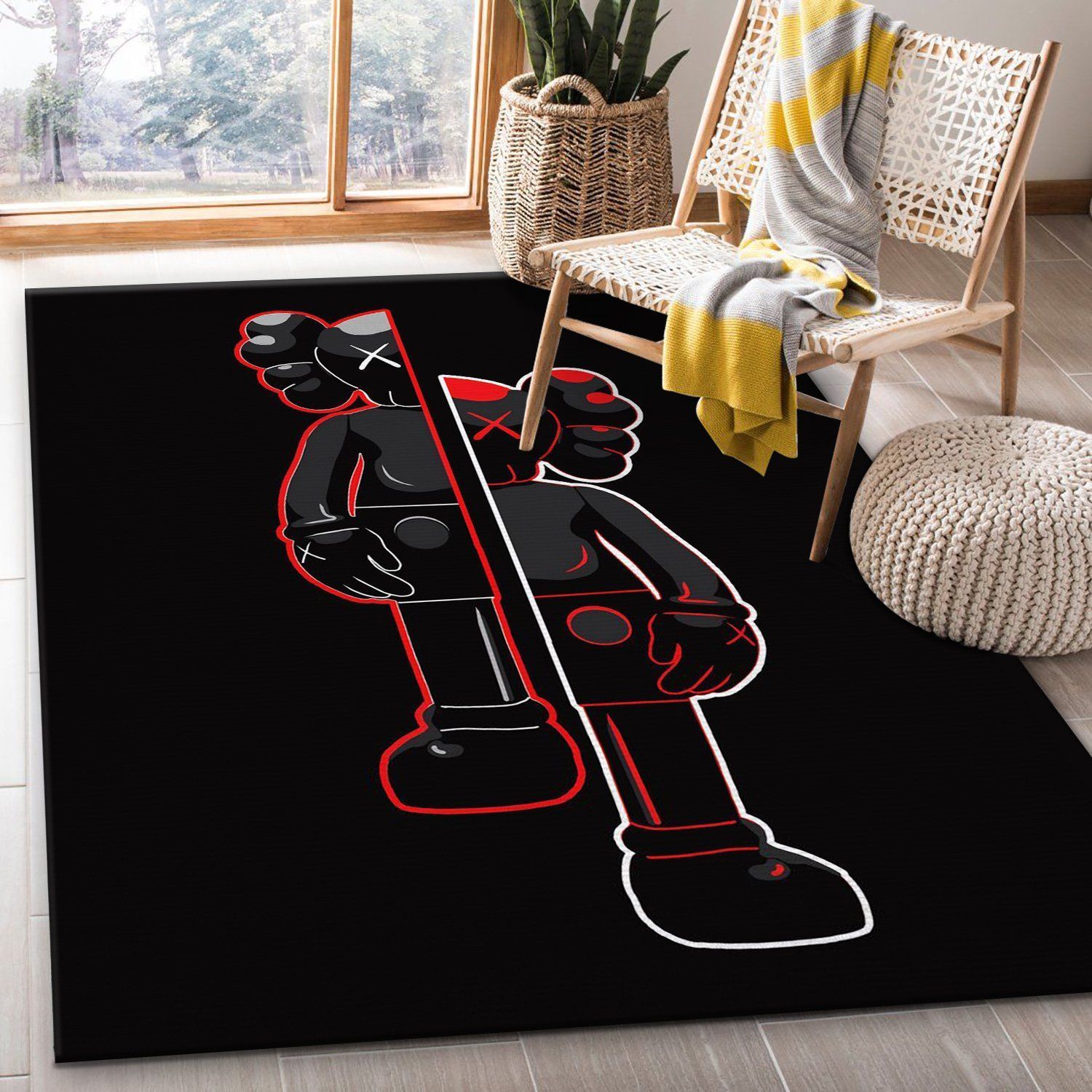 Kaws Area Rugs Living Room Rug Christmas Gift Us Decor Kaws Area Rugs Living Room Rug Christmas Gift Us Decor