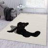 Kaws Holiday Black Area Rug Living Room Rug Home Decor Area Rug For Living Room Bedroom Rug Home Decor
