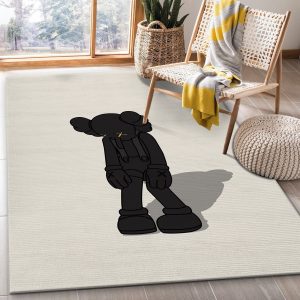 Kaws Small Lie Figure Area Rug Bedroom Rug Us Gift Decor Area Rug For Living Room Bedroom Rug Home Decor