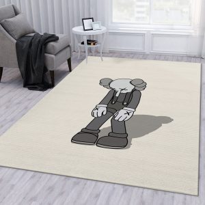 Kaws Small Lie Figure Rug Living Room Rug Christmas Gift Decor Area Rug For Living Room Bedroom Rug Home Decor