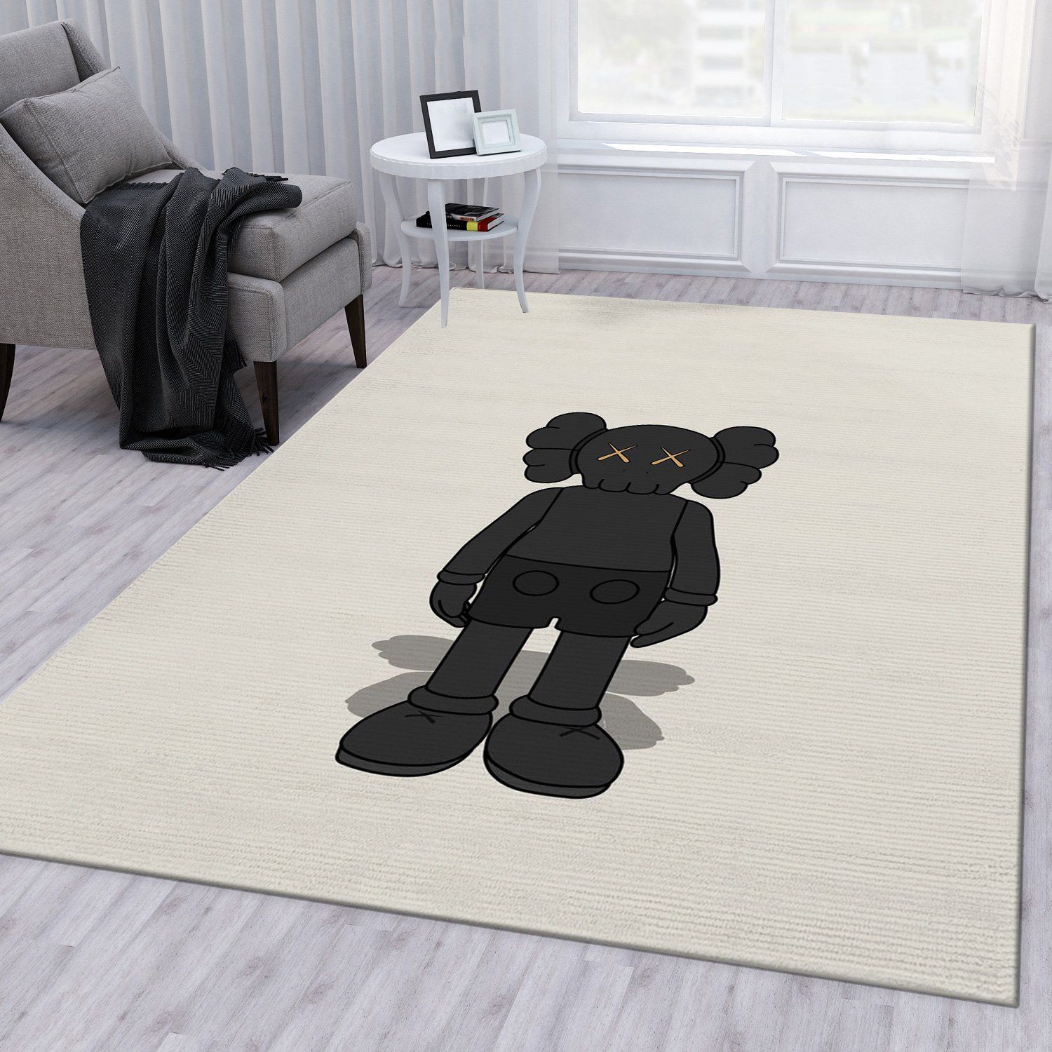 Kaws Standing Black Rug Living Room Rug Family Gift Decor Area Rug For Living Room Bedroom Rug Home Decor Kaws Standing Black Rug Living Room Rug Family Gift Decor Area Rug For Living Room Bedroom Rug Home Decor