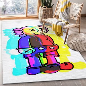 Kaws Ver4 Fashion Brand Area Rug Bedroom Rug Us Gift Decor Area Rug For Living Room Bedroom Rug Home Decor