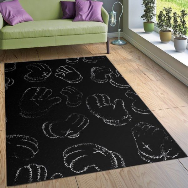 Kaws Ver7 Area Rug For Christmas Bedroom Rug Christmas Gift Decor Area Rug For Living Room Bedroom Rug Home Decor