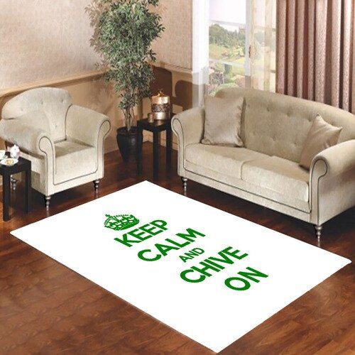Keep Calm Chive On Green White Living Room Carpet Rugs Area Rug For Living Room Bedroom Rug Home Decor Keep Calm Chive On Green White Living Room Carpet Rugs Area Rug For Living Room Bedroom Rug Home Decor