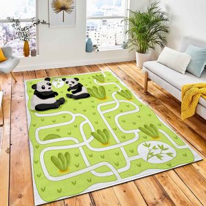 Kids Games Maze Game Cartoon Rug Carpet Kid Play Rug Home Decor