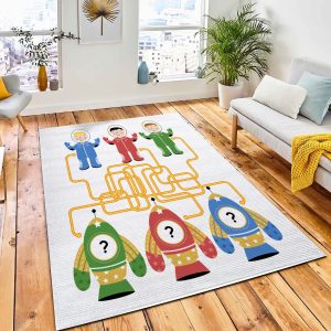 Kids Games Maze Game Cartoon Rug Carpet Kid Play Rug Room Decor