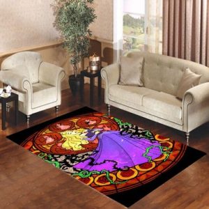 Kingdom Hearts Sleeping Beauty Stained Glass Living Room Carpet Rugs Area Rug For Living Room Bedroom Rug Home Decor