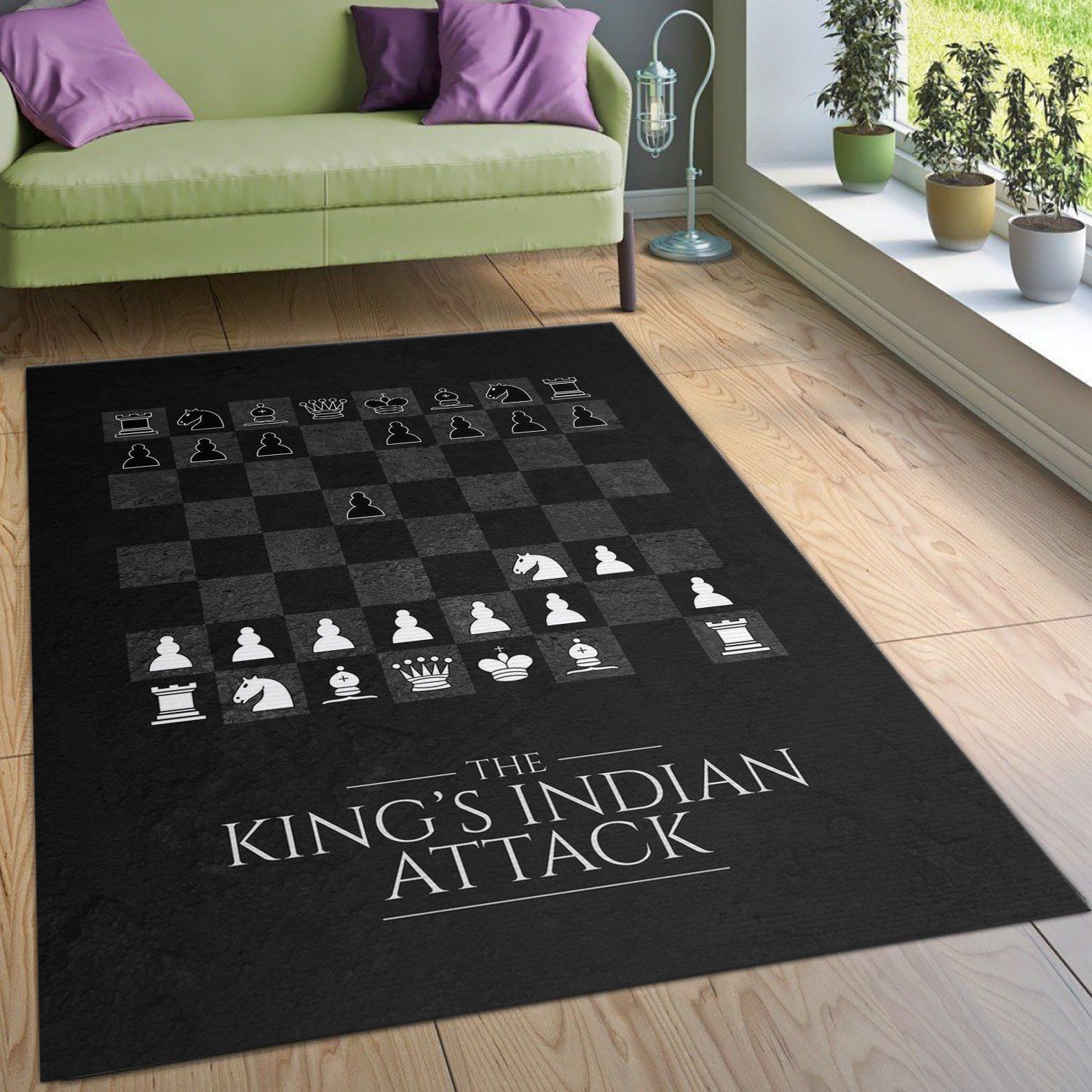 Kings Indian Attack Chess Area Rug Bedroom Rug Home Decor Floor Decor Kings Indian Attack Chess Area Rug Bedroom Rug Home Decor Floor Decor