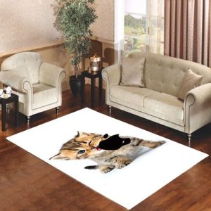 Kitten Apple Logo Living Room Carpet Rugs Area Rug For Living Room Bedroom Rug Home Decor