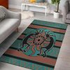 Kokopelli Myth Blue Native American Rug Carpet Area Area Rug For Living Room Bedroom Rug Home Decor