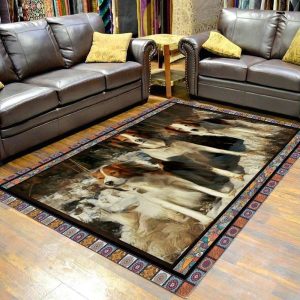 Kooikerhondje Friend Area Rug Carpet Area Rug For Living Room Bedroom Rug Home Decor