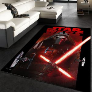 Kylo Ren Area Rug Dark Side Vs Light Side Floor Decor Home Decor Area Rug For Living Room Bedroom Rug Home Decor
