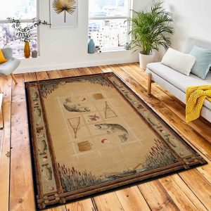 Lakeside Lodge Rug Rustic Cabin & Lodge Area Rug Home Decor Rug