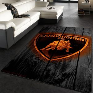 Lamborghini Logo Rug Bedroom Rug Christmas Gift Decor Area Rug For Living Room Bedroom Rug Home Decor