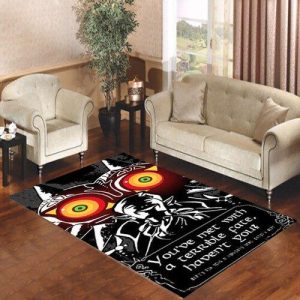 Legend Of Zelda Majoras Mask Quote Living Room Carpet Rugs Area Rug For Living Room Bedroom Rug Home Decor