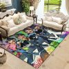 Legend The Beatle Crossing Abbey Road Colorful Drawing Living Room Area Rug Carpet Kitchen Rug Family Gift Decor