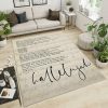 Leonard Cohen Area Rug – Home Decor – Bedroom Living Room Decor