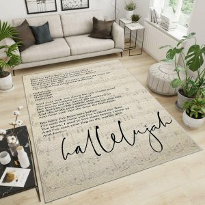 Leonard Cohen Area Rug – Home Decor – Bedroom Living Room Decor