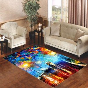 Leonid Afremov Painting Misty Mood Living Room Carpet Rugs Area Rug For Living Room Bedroom Rug Home Decor