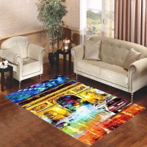Leonid Afremov Paris Flight Living Room Carpet Rugs Area Rug For Living Room Bedroom Rug Home Decor
