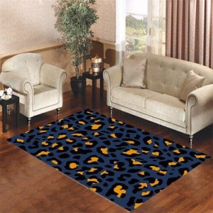 Leopard Wallpaper Blue Orange Living Room Carpet Rugs Area Rug For Living Room Bedroom Rug Home Decor