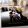 Life Is Beautiful Area Rug Art Painting Movie Rugs Home Decor Area Rug For Living Room Bedroom Rug Home Decor
