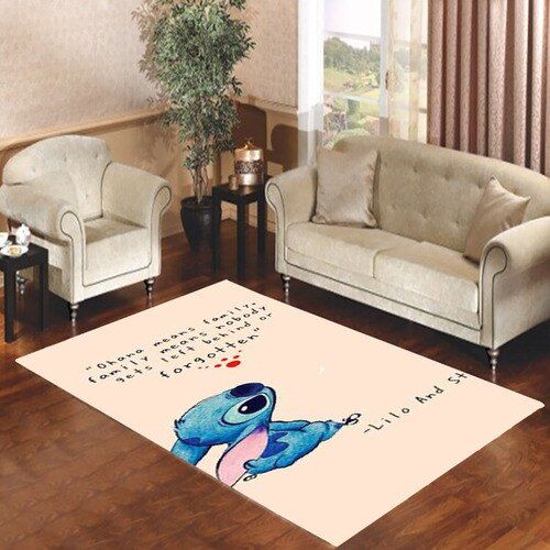 Lilo And Stitch Ohana Tan Living Room Carpet Rugs Area Rug For Living Room Bedroom Rug Home Decor Lilo And Stitch Ohana Tan Living Room Carpet Rugs Area Rug For Living Room Bedroom Rug Home Decor