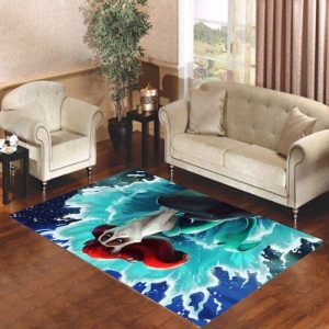 Little Mermaid Grumpy Cat Living Room Carpet Rugs Area Rug For Living Room Bedroom Rug Home Decor
