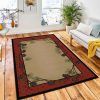 Lodge Pinecone Area Rug Rustic Cabin & Lodge Area Rug Bedroom Rug