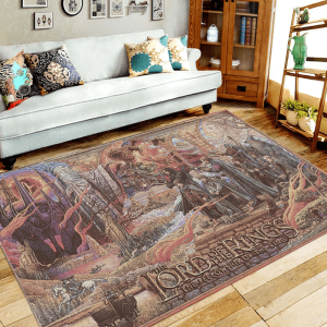 Lord Of The Ring Area Rug – Home Decor – Bedroom Living Room Decor