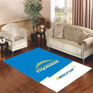 Los Angeles Chargers Bold Up Living Room Carpet Rugs Area Rug For Living Room Bedroom Rug Home Decor