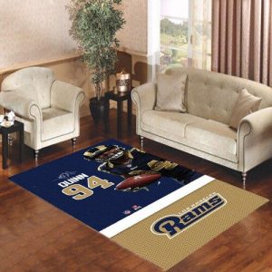 Los Angeles Rams Robert Quinn Action Shot Living Room Carpet Rugs Area Rug For Living Room Bedroom Rug Home Decor