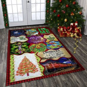 Louisiana Christmas Rectangle Uo36229 Rug Carpet Area Rug For Living Room Bedroom Rug Home Decor