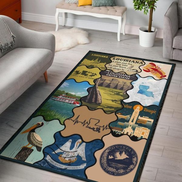 Louisiana Rectangle Hp29065 Rug Carpet Area Rug For Living Room Bedroom Rug Home Decor