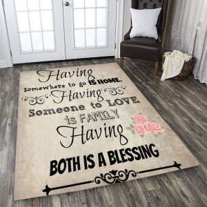 Love Family Rectangle Vg29799 Rug Carpet Area Rug For Living Room Bedroom Rug Home Decor