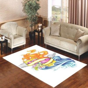 Love Heart Tatoo Living Room Carpet Rugs Area Rug For Living Room Bedroom Rug Home Decor