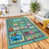 Lovely City Landscape Car Track Rug Kids Rug Home Decor