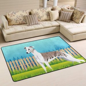 Lovely Whippet Rectangle Ps37621 Rug Carpet Area Rug For Living Room Bedroom Rug Home Decor