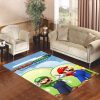 Luigi Face And Mario Living Room Carpet Rugs Area Rug For Living Room Bedroom Rug Home Decor